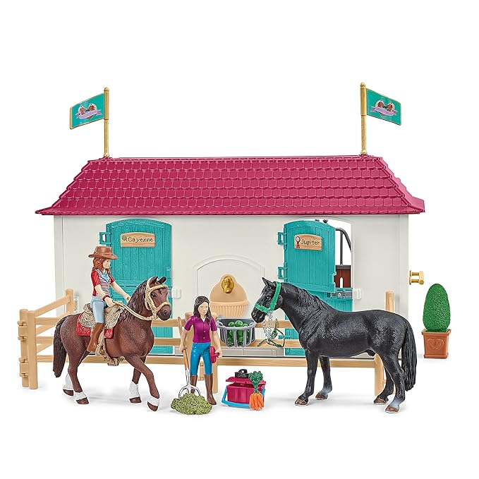 Schleich - 42551 Lakeside Country House and Stable, Multi Color