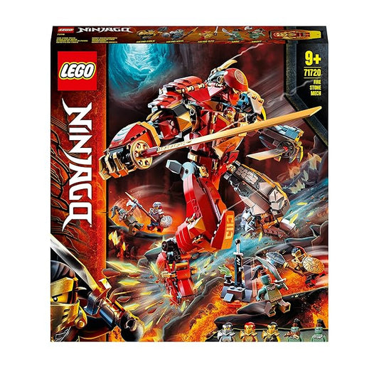 LEGO Building Block 71720 Fire Stone Mech,Multicolor