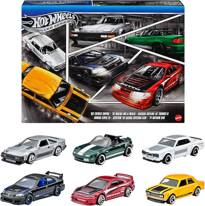 Hot Wheels JBY77 Street of Japan Multipack Vehicle Toy, Mini Car, 6 Pack, 3 Years Old and Up Multi