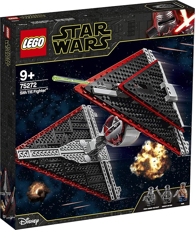 LEGO 75272 Star Wars Sith Tie Fighter Building Block Set, The Rise Of Skywalker Movie Series