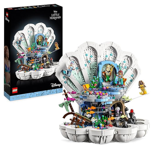 LEGO Disney The Little Mermaid Royal Clamshell 43225 Building Set (1,808 Pieces),Multicolor