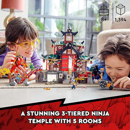 LEGO Ninjago Ninja Dojo Temple 71767 Building Kit (1,394 Pcs),Multicolor