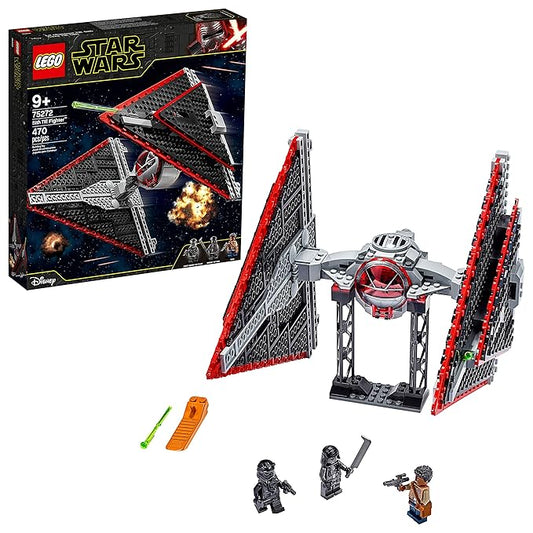 LEGO 75272 Star Wars Sith Tie Fighter Building Block Set, The Rise Of Skywalker Movie Series