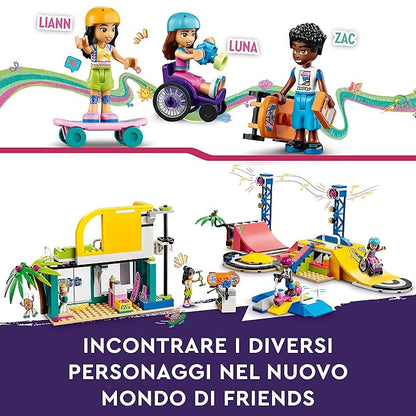 LEGO Friends Skate Park 41751 Building Toy Set (431 Pieces), Multi Color