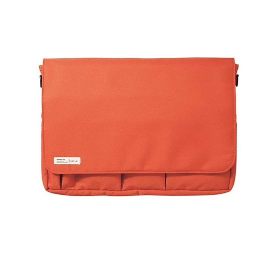 Lihit Lab Smart Fit A7577-4 Carrying Pouch, 11.7 x 8.3 Inches (A4 / 297 x 210 mm), Orange