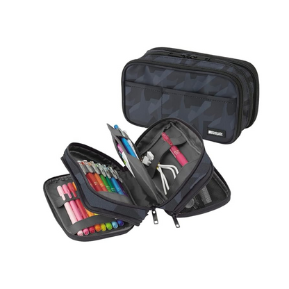 Lihit Lab Pen Case Book Type Triple