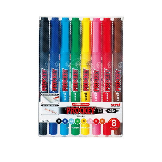 Uni Mitsubishi Pencil Prockey Twin Water-Based Marker Ultra-Fine Pen