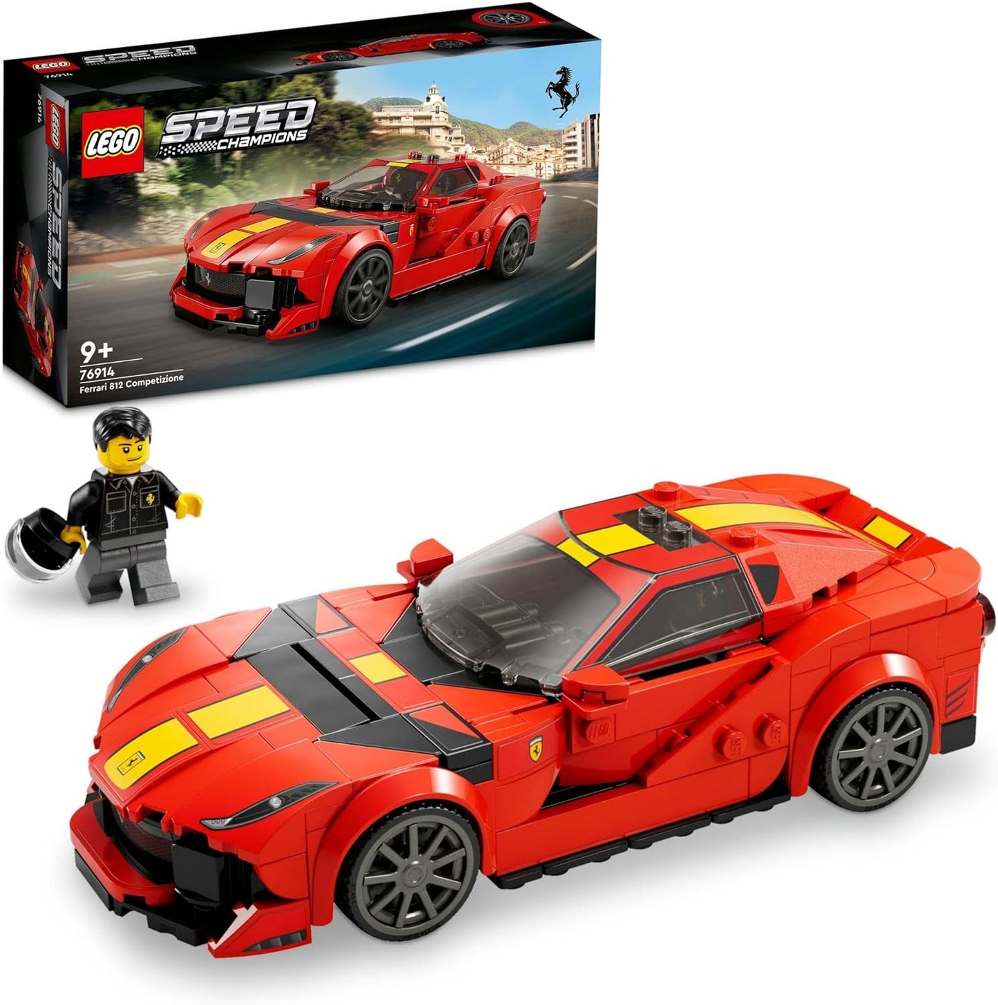 LEGO Speed Champions Ferrari 812 Competizione 76914 Building Toy Set (261 Pieces)