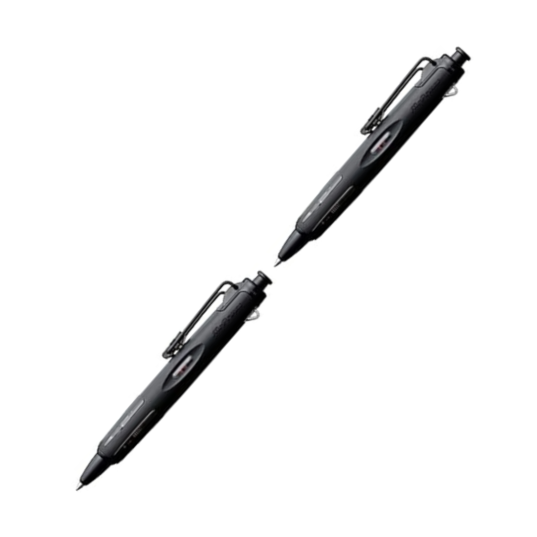 Tombow Pressurized Permanent Ballpoint Pen (Can Write on Wet Paper/Back), Air Press to Squeeze Ink 0.7, Full Black BC-AP52