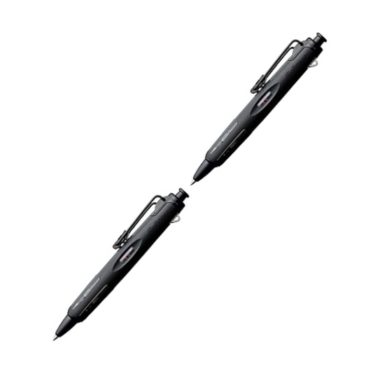 Tombow Pressurized Permanent Ballpoint Pen (Can Write on Wet Paper/Back), Air Press to Squeeze Ink 0.7, Full Black BC-AP52