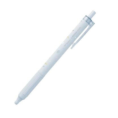 Tombow Pencil Permanent Ballpoint Pen Monograph Light Sheer Stone Pattern 0.5mm Black Ink BC-MGLE (Powder Blue)