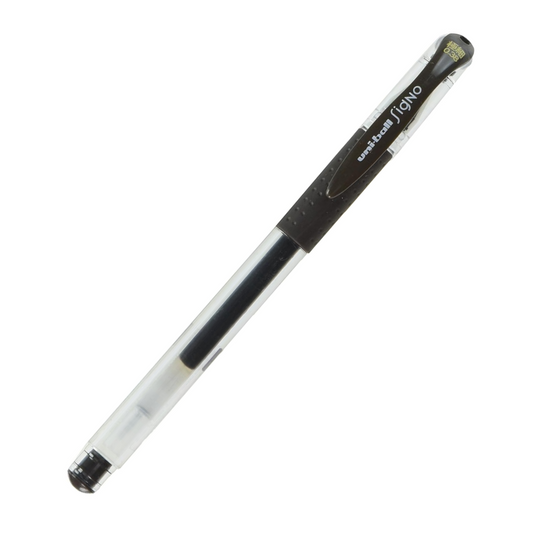 Uni-Ball Signo Gel Ballpoint Pen, Extra Fine, 0.015" (0.38 mm), Brown-Black