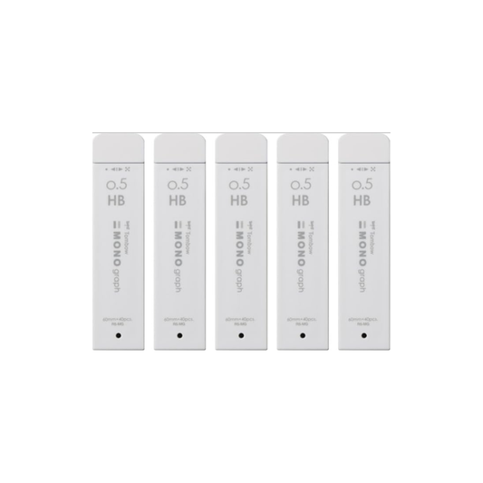 Tombow R5-MGHB72-5P Sharp Lead MONO Monograph MG 0.5mm HB Gray