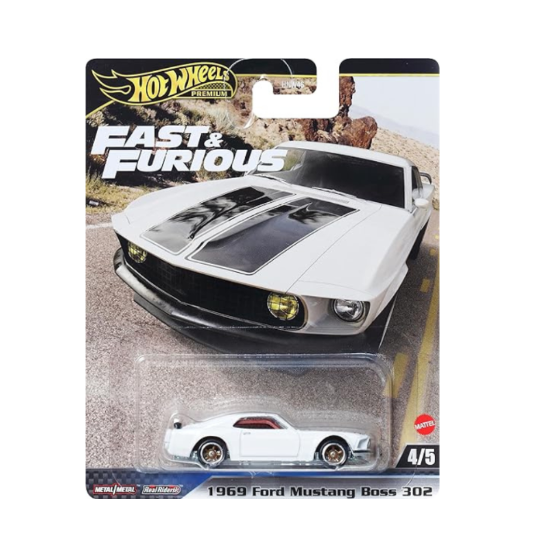 Hot Wheels Fast and Furious - 1969 Ford Mustang Boss 302 Vehicle Toy Mini Car