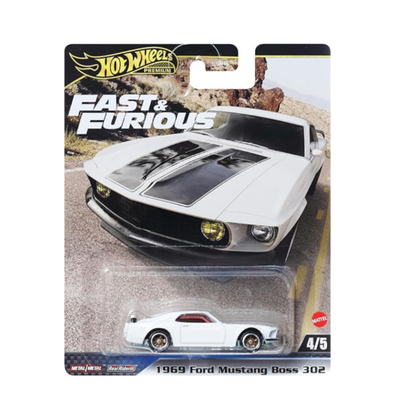 Hot Wheels Fast and Furious - 1969 Ford Mustang Boss 302 Vehicle Toy Mini Car