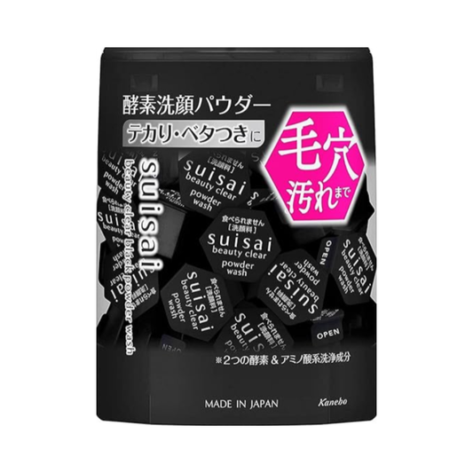 Suisai Beauty Clear Black Powder Wash (Regular) Enzyme Facial Wash Powder, Single Item, 0.4 g x 32 Pieces, Pores, Dark Heads, Dirt, Square Plug, Zara, Old Skin Care