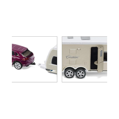 SIKU Porsche Macan SK2542 with Caravan