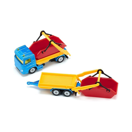 SIKU HGV SK1695 Skip & Trailer Included, Ages 3 and Up