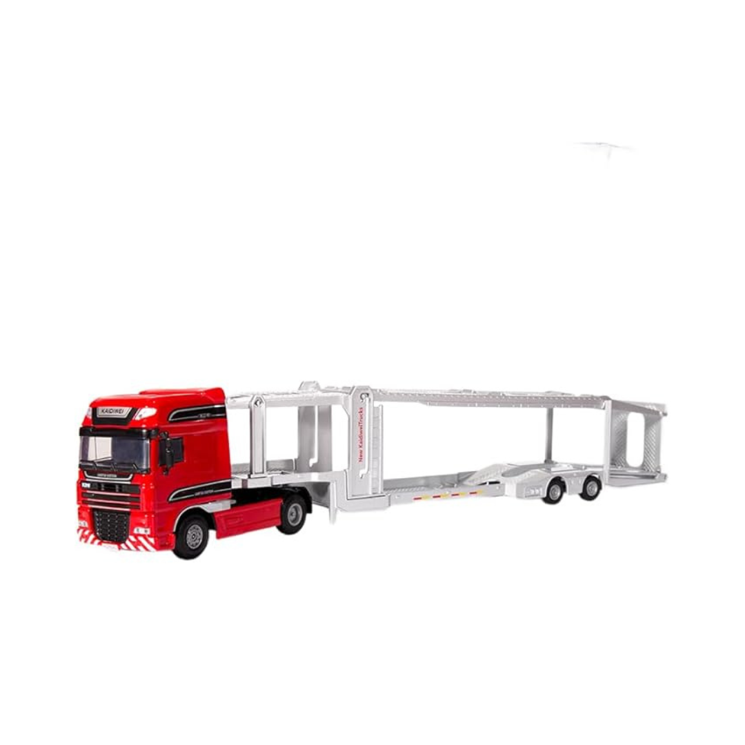 1:50 Alloy Car Hauler Model Vehicle Separable Engineering Car for 7-14 Years Old Metal Container Trailer