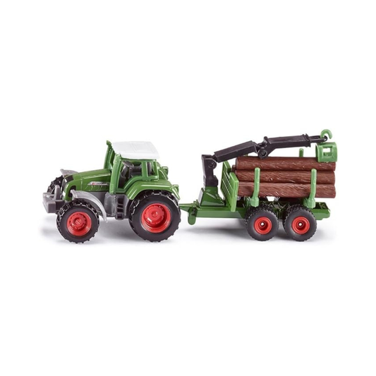 BorneLund SK1645 SIKU Fent Tractor with Wood Transport Trailer