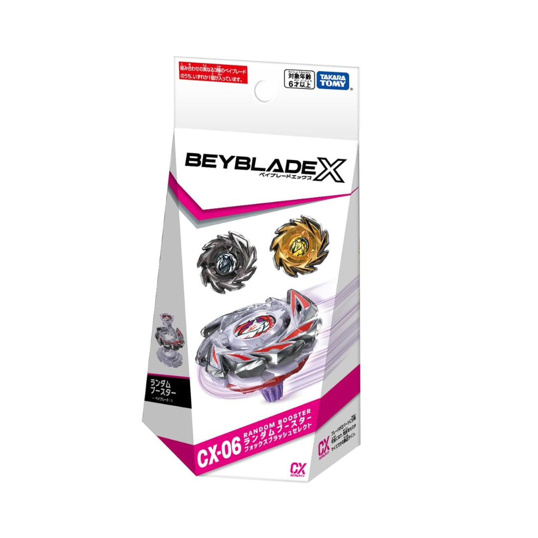 Takara Tomy Beyblade X CX-06 Random Booster Fox Brush Select