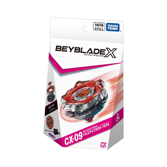 Takara Tomy Beyblade X CX-09 Starter Sol-Eclipse D5-70TK