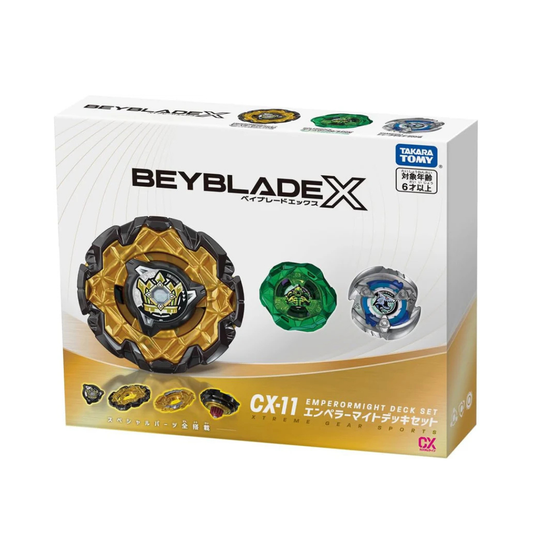 Takara Tomy BEYBLADE X Beyblade X CX-11 Emperor Mite Deck Set