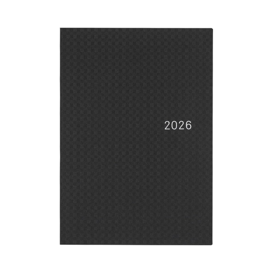 Almost Daily Notebook 2026 HON Paper Series / Black Gingham [A5 / 1 Page per Day / January / Start Monday]