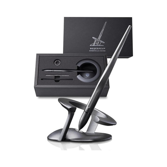 Hoverpen 23.5° Hover Pen novium Zero Gravity Ballpoint Pen Desk Pen Luxury Pen Desk Free Rotating Gift for Him 2.0 Space Black