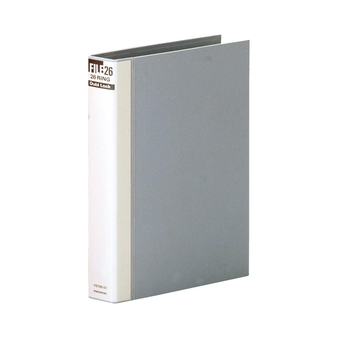 Maruman Loose Leaf Binder B5 Double Block 26 Holes Gray F679R-11