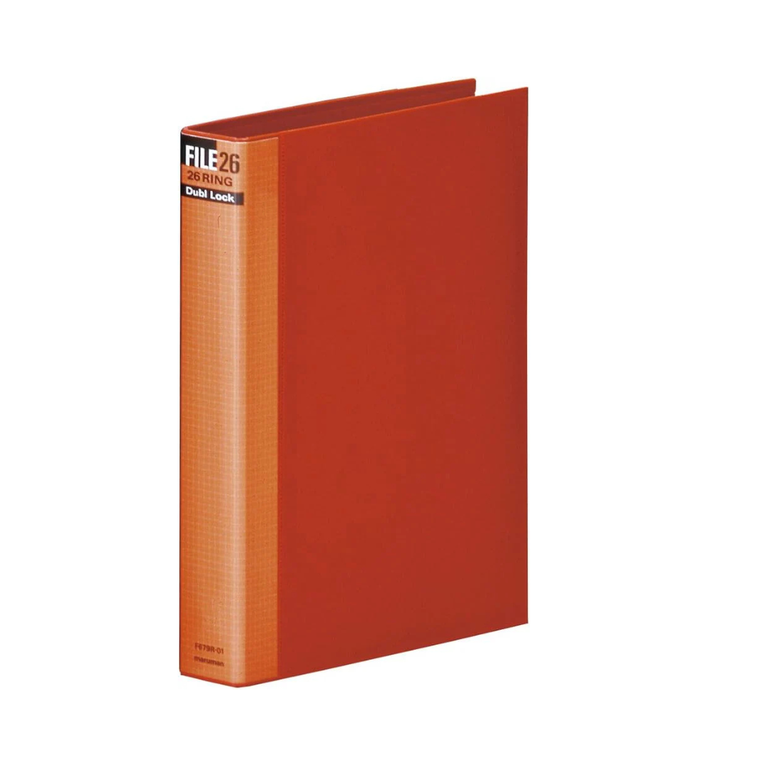 Maruman Loose Leaf Binder B5 Double Block 26 Holes Red F679R-01