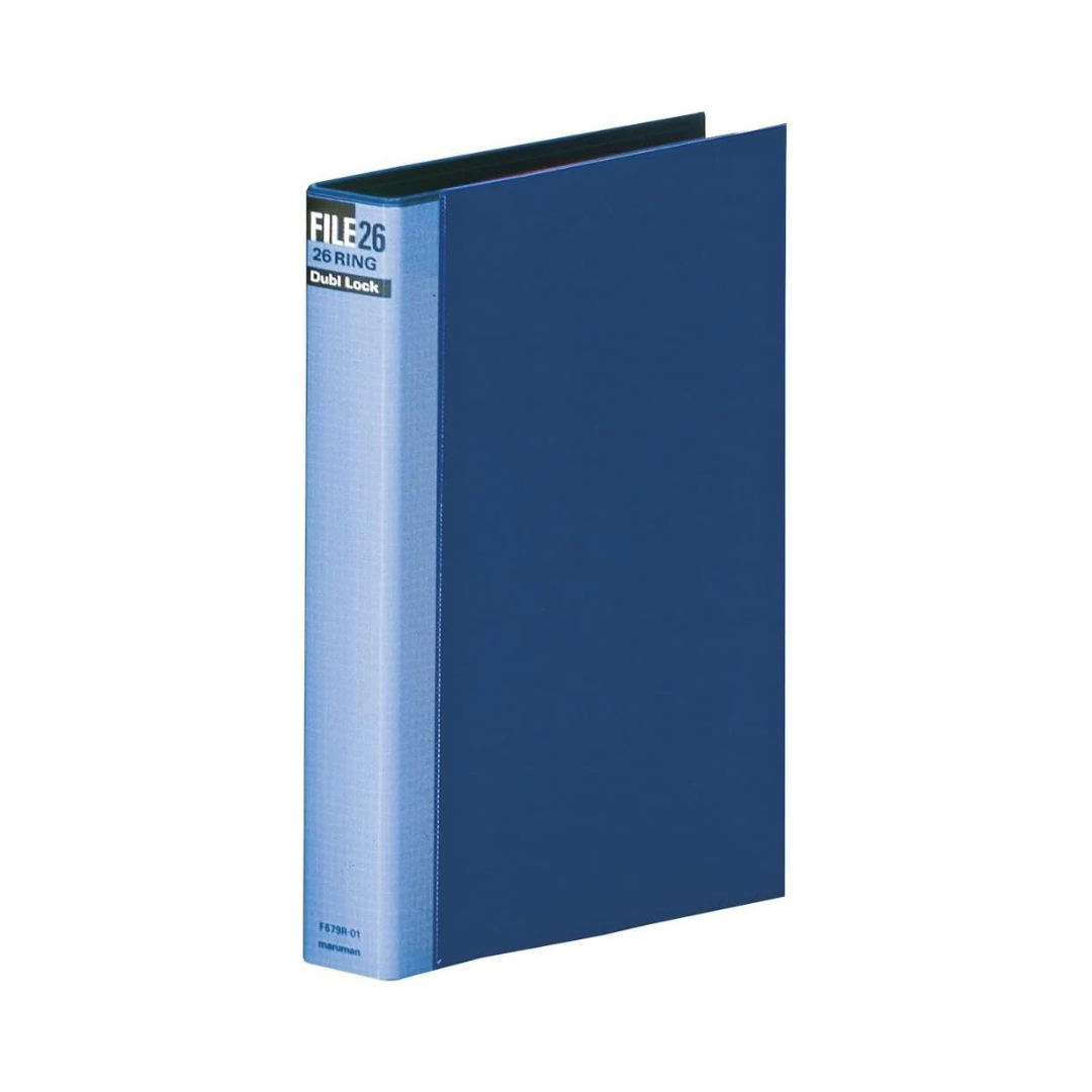 Maruman Loose Leaf Binder B5 Double Block 26 Holes Blue F679R-02