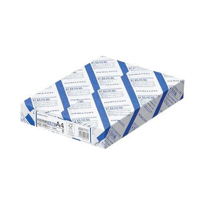 Kokuyo KB-39N Copy Paper, A4, Whiteness 80%, Paper Thickness 0.04 inches (0.09 mm), 500 Sheets, FSC Certified