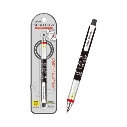 Kurutoga 302836 Pokemon Pikachu  Mechanical Pencil, 0.3, Always Together