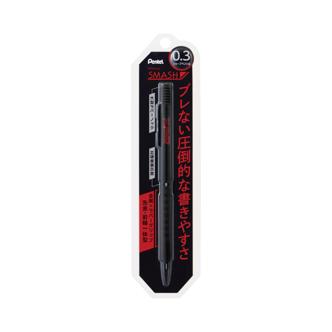 Pentel XQ1003-1N Mechanical Pencil, Smash, 0.3mm, Black