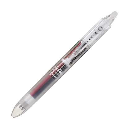 Pilot PLKFB80UF-GRS Gel Ink Erasable 4 Color Ballpoint Pen, Frixion Ball 4, 0.38, Gradient Silver