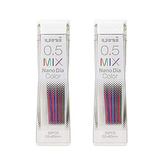Uni Mechanical  Pencil Uni Nano Diamond Color Core 0.5mm Mix Set of 2