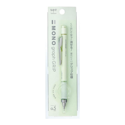 Tombow Mechanical Pencil, 0.5mm, MONO Monograph Grip (Soft Fit Grip for Anti-Fatigue), Pale Green DPA-152F