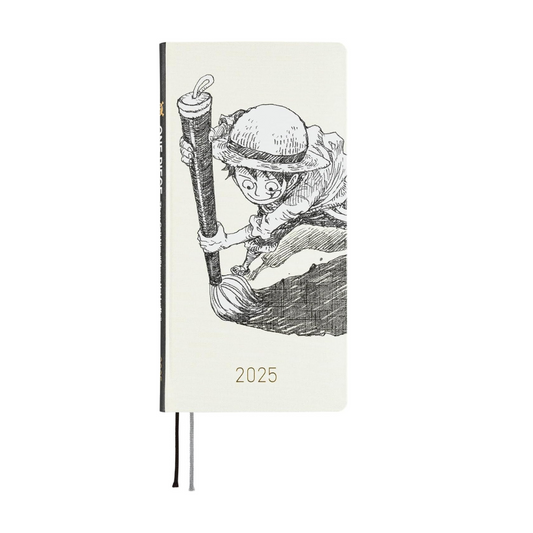 Hobonichi  2025 Weeks, Japanese Language Book, One Piece Magazine, IVORY, Beginning in January, Weekly Notebook, Weekly Left, Slim Vertical