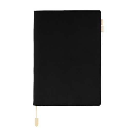 Hobonichi planner day-free (A5 size) notebook cover / BS light (Black)