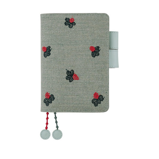 Hobonichi Notebook Original (A6) Size Notebook Cover Mina Perhonen/light berry (green)