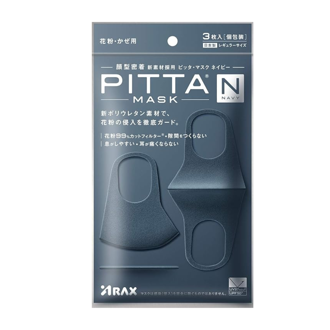 Pitta Mask Facial Masks 3pcs  Navy
