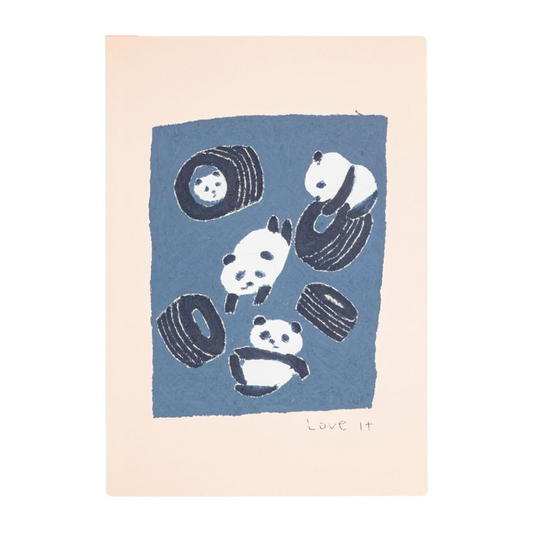 Hobonichi Kitamuragi/Almost no Hini, Love it (Panda), For Cousin Size, Notebook Accessory