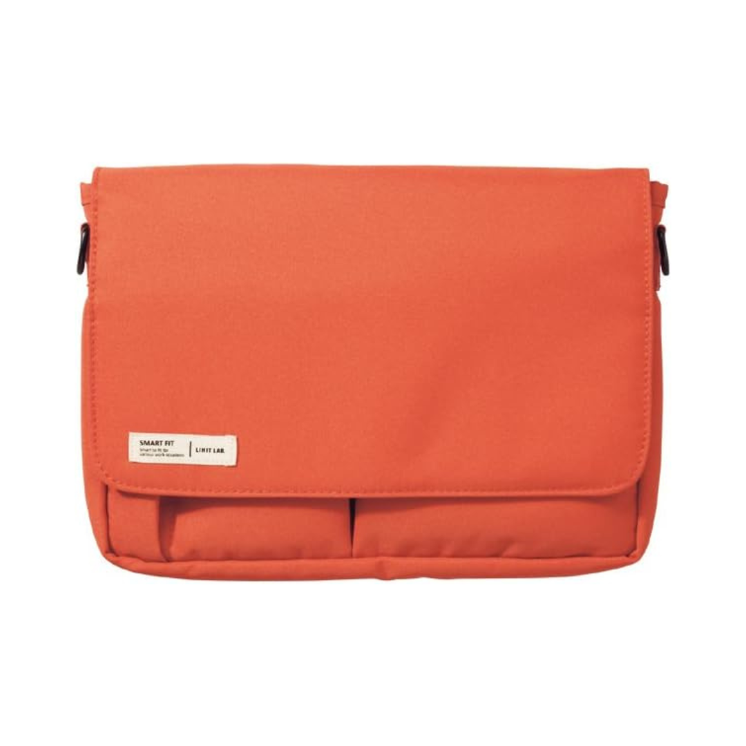 Lihit Lab Smart Fit A7575-4 Carrying Pouch, 8.3 x 5.8 inches (A5 / 210 x 148 mm), Orange