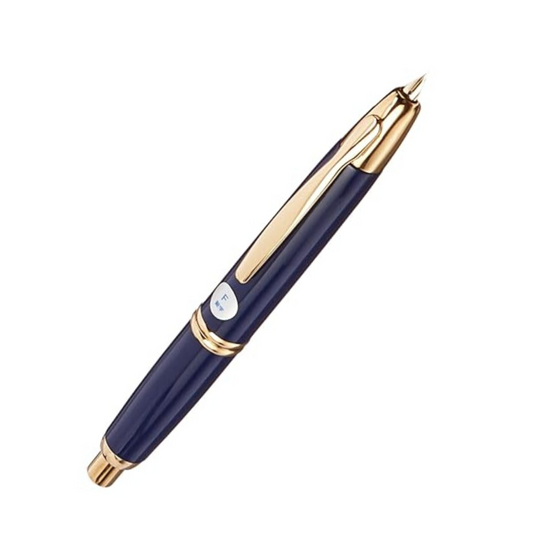 Pilot Fountain Pen Capless, F-Nib, Dark Blue Body (FC-15SR-DL-F)