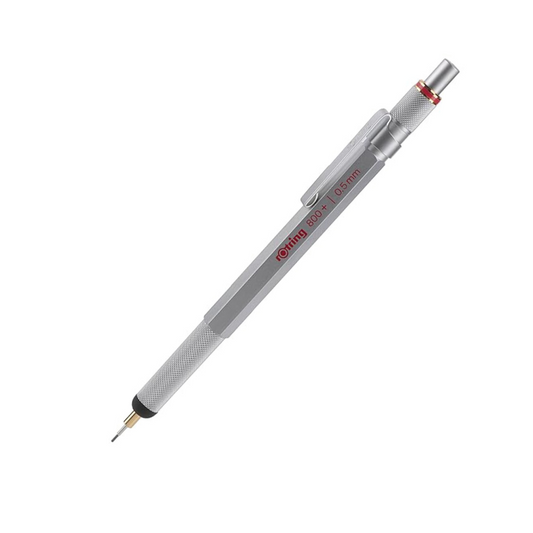Rotring 800+ Mechanical Pencil and Touchscreen Stylus, 0.5 mm, Silver