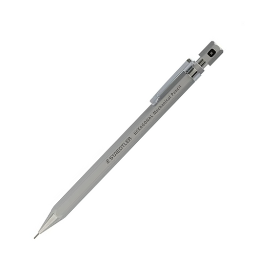 Staedtler  925 77-05S Hexagonal Mechanical Pencil, 0.5mm [Silky Silver]