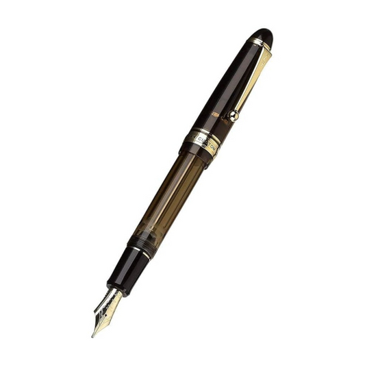 Pilot Custom 823 Fountain Pen, Amber Barrel, Blue Ink, Medium Nib (60556)