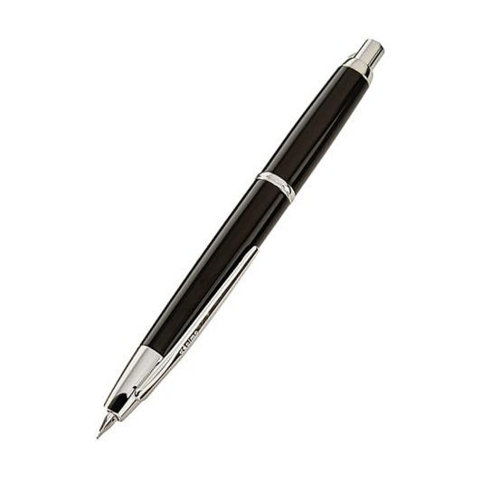 Pilot Fountain Pen Capless Decimo, Black Body, M-Nib (FCT-15SR-B-M)