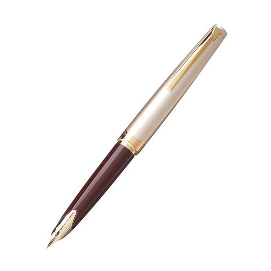 Pilot E95s Fountain Pen, Black Barrel with Gold Accents, Blue Ink, Medium Nib (60838)